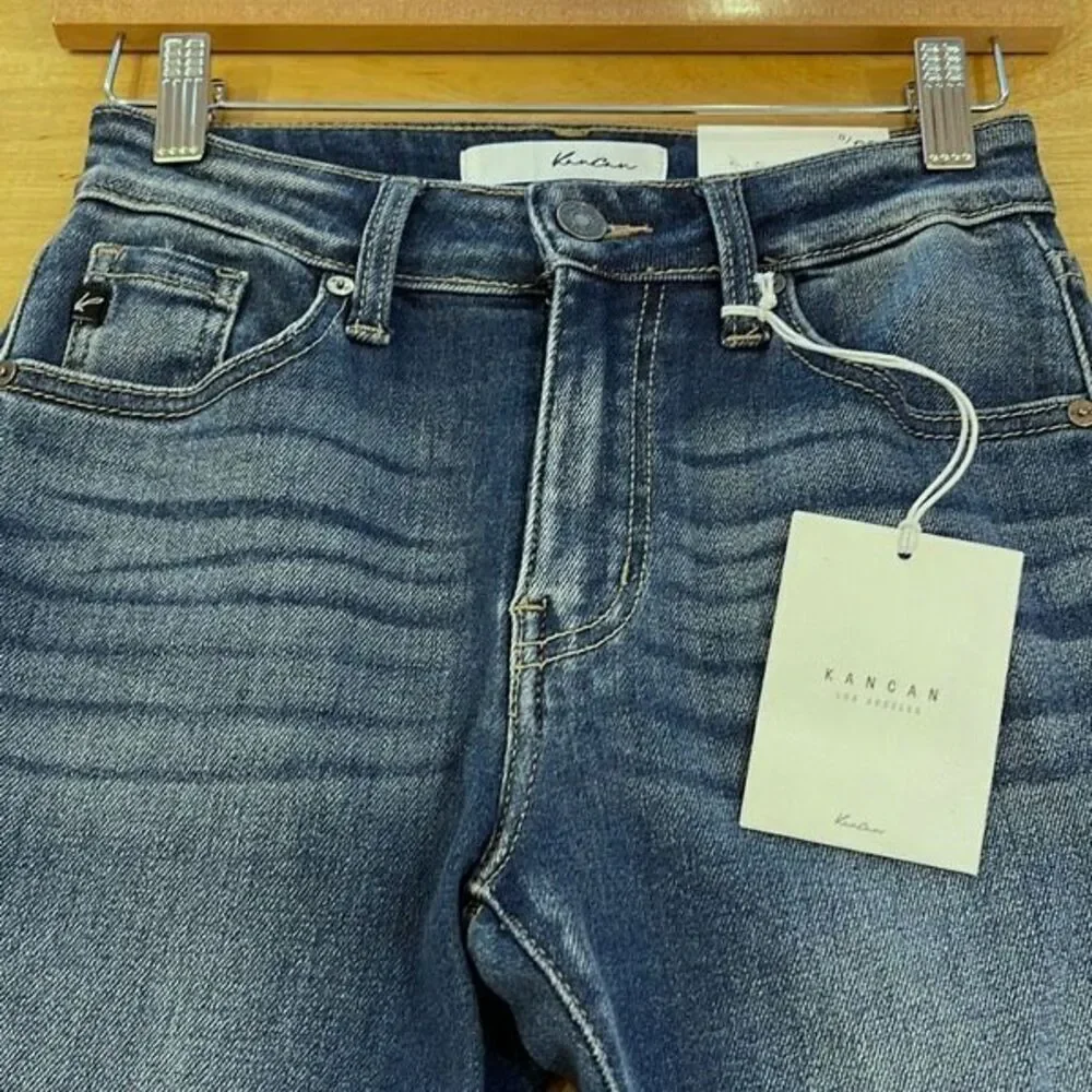 KanCan High Rise Bootcut Denim Jeans Medium Wash Size 23/0‎ NWT